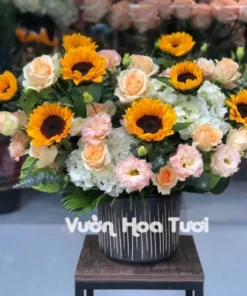 Lẵng Hoa Chúc Mừng Cát Tường Hưng Thịnh