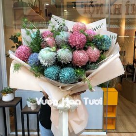 Bó Hoa Cúc Mẫu Đơn 20 Bông