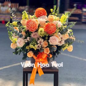 Lãng Hoa Mẫu Đơn Cam phối Cát tường