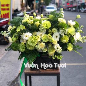 Lẵng Hoa Sinh Nhật Green Wicky
