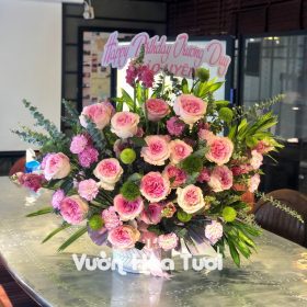 Lẵng Hoa Hồng Lạc Thần Ping Pong