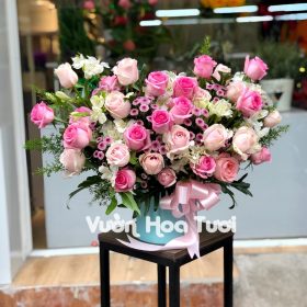 Hộp hoa Hồng - Yêu Thương