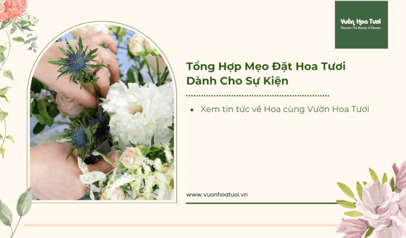 Tổng Hợp Mẹo Đặt Hoa Tươi Dành Cho Sự Kiện