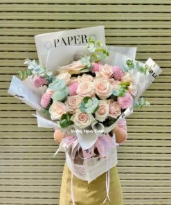 phiên bản tặng sinh nhật hoa bó phong cách Joyfull Blooms