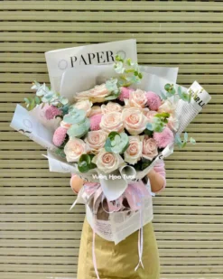 phiên bản tặng sinh nhật hoa bó phong cách Joyfull Blooms