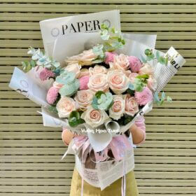 phiên bản tặng sinh nhật hoa bó phong cách Joyfull Blooms