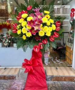đặt hoa kệ hoa khai trương tươi mới nhiều tài lộc