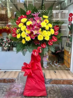 đặt hoa kệ hoa khai trương tươi mới nhiều tài lộc