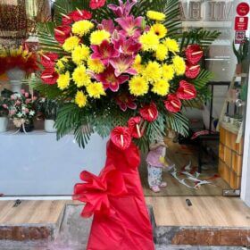 đặt hoa kệ hoa khai trương tươi mới nhiều tài lộc
