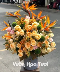 Lẵng hoa tươi Vinh Quang Vươn Xa