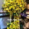 Kệ hoa Khai Trương Hồng Vàng 2 Tầng May Mắn Kệ hoa Khai Trương Vàng