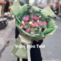 Bó Hoa Sen Hồng