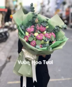 Bó Hoa Sen Hồng