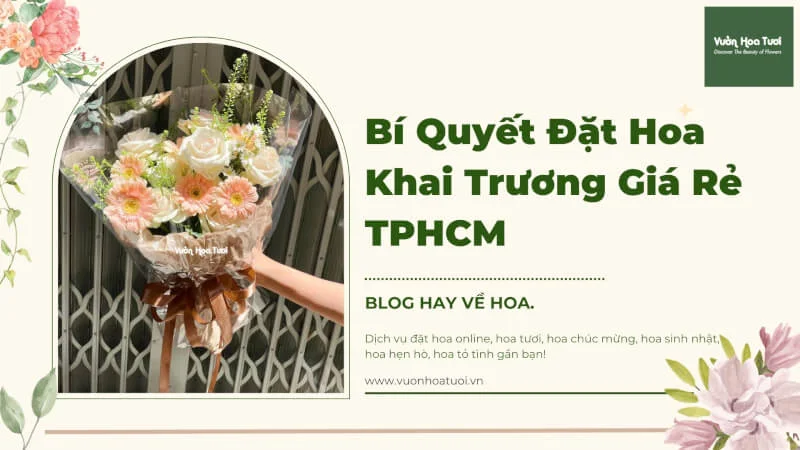 Bí Quyết Đặt Hoa Khai Trương Giá Rẻ TPHCM