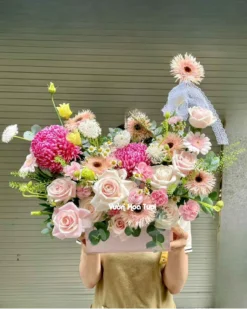 Gio hoa khai truong diu dang may man