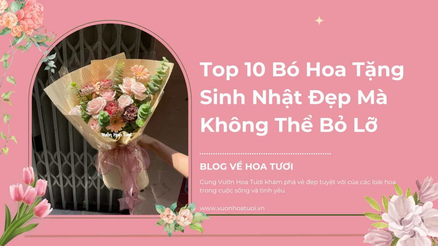 Gợi ý Top 10 Bó Hoa Tặng Sinh Nhật Đẹp Mà Không Thể Bỏ Lỡ