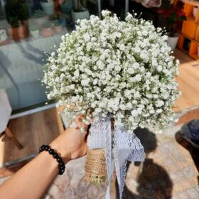 đặt ngay bó hoa cầm tây baby trắng