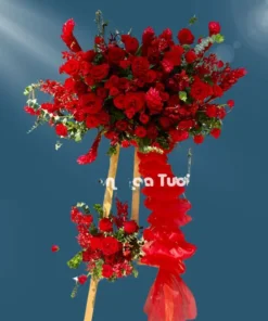 Kệ Hoa Hồng Ohara Đỏ 02 Tầng Khai Trương