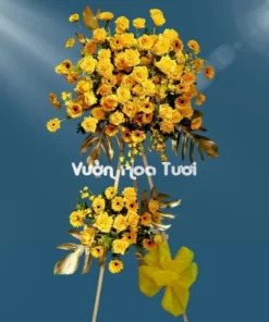 Kệ Hoa Khai Trương 2 Tầng Vinh Quang Tài Lộc