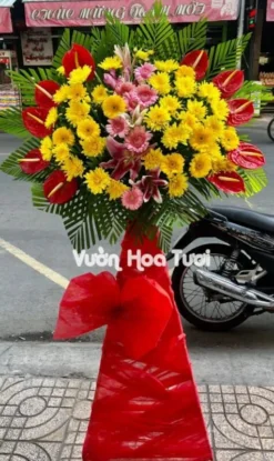 kệ hoa khai trương giá rẻ phát tài