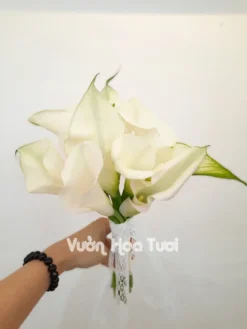 Bó hoa cưới Rum Trắng