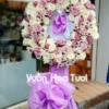 Kệ hoa chia buồn <br> Hồng Tím-HCB03 Kệ hoa chia buồn tông trắng tím
