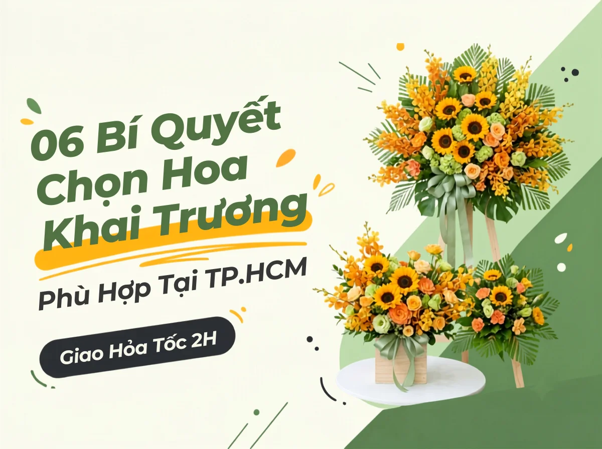 06 Bí Quyết Chọn Hoa Khai Trương