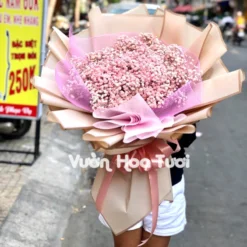Bó hoa Baby Hồng Phấn