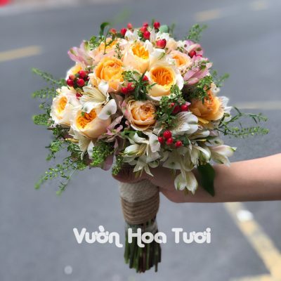 Bó hoa Cưới Hồng Juliet