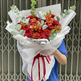 Bó Hoa Hồng Đỏ Tặng Sinh Nhật Bạn Gái