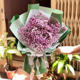 Bó Hoa Baby Hồng Đậm 2