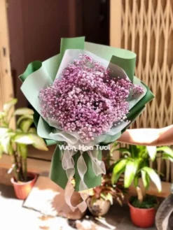 Bó Hoa Baby Hồng Đậm 2