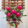 Hộp Hoa Cúc Mẫu Đơn Đỏ <br> Sinh Nhật Hạnh Phúc Hộp hoa cúc mẫu đơn đỏ