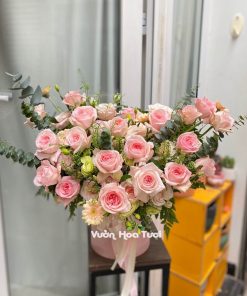 Lẵng hoa hồng ohara