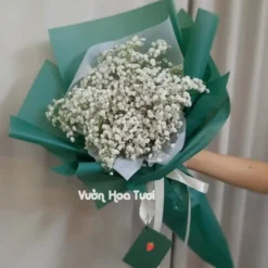 Bó hoa bi size trung gói hình que kem