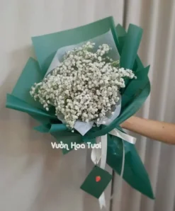 Bó hoa bi size trung gói hình que kem