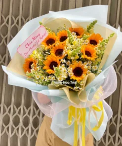 Bó Hoa Hướng Dương Mỏm Sói Tốt Nghiệp