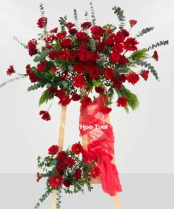 Kệ Hoa Khai Trương Hồng Đỏ Giá Rẻ Mỗi Ngày