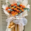 Bó Hoa Hồng Cam Spirit <br> Size Lớn Bó Hoa Hồng Cam Spirit