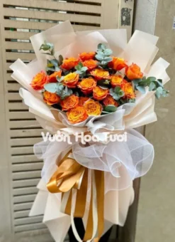 Bó Hoa Hồng Cam Spirit