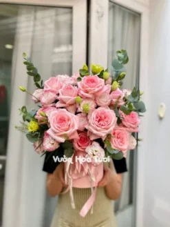 Hộp Hoa Hồng Ohara Cát Tường <br> Size Nhỏ Hộp Hoa Ohara Size Trung 2