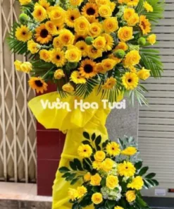 Kệ Hoa Khai Trương Sắc Màu May Mắn