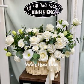 Giỏ Hoa Chia Buồn Kính Viếng 02