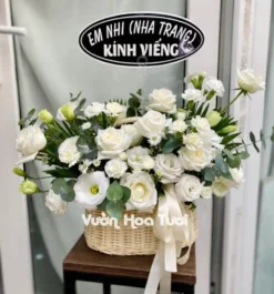 Giỏ Hoa Chia Buồn Kính Viếng 02