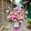 Lẵng Hoa Cúc Mẫu Đơn Hồng Ohara Hồng