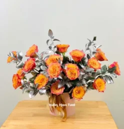 Hộp Hoa Hồng Cam Spirit