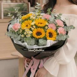 Bó Hoa Hướng Dương Sunset Pinky