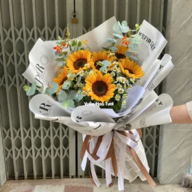 Bó Hoa Hướng Dương Thành Danh Vươn Xa