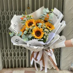 Bó Hoa Hướng Dương Thành Danh Vươn Xa