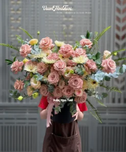 Lẵng Hoa Tươi Capuchino GoL